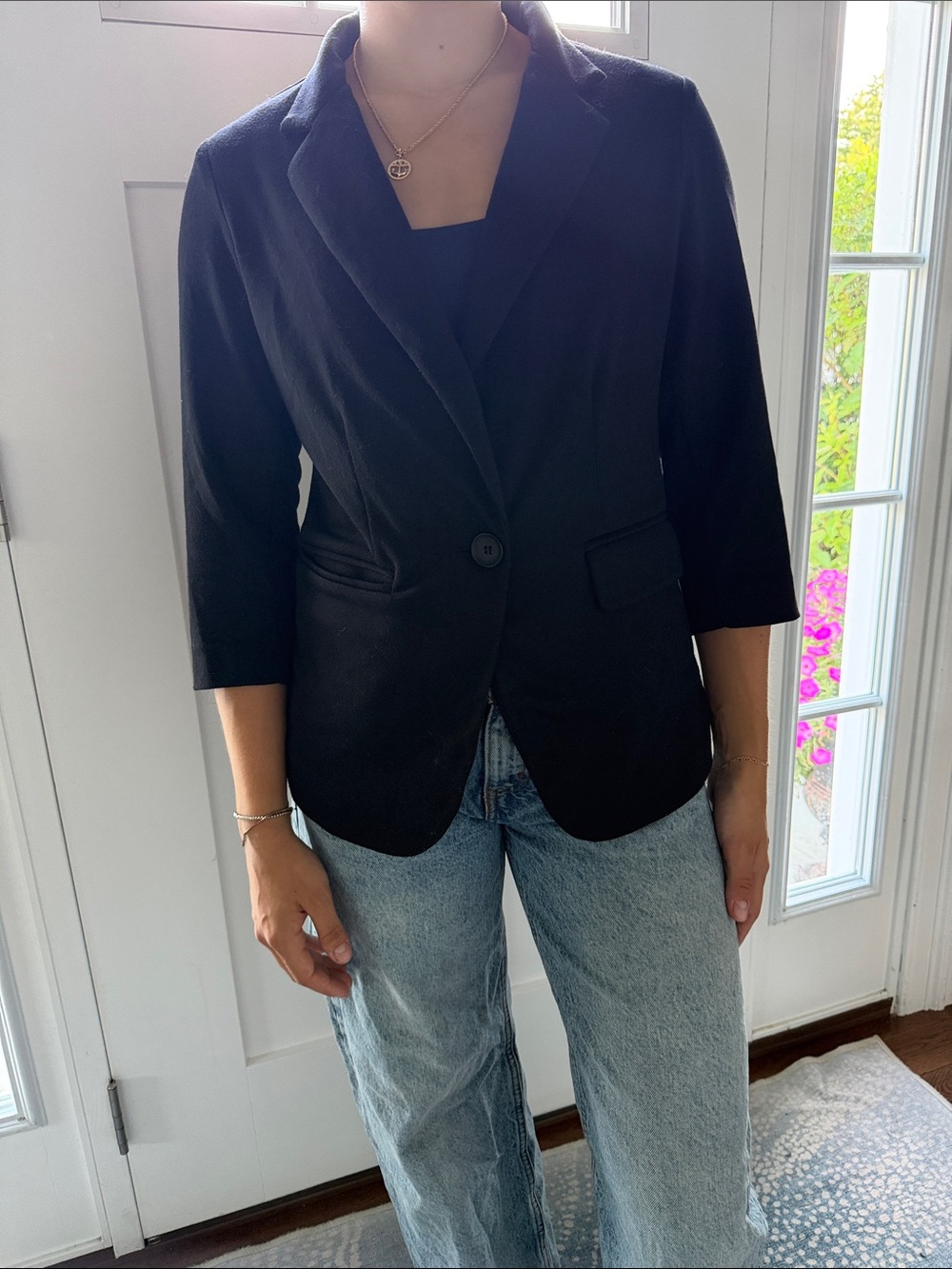 Olivia Moon Size Small Black Women's Blazer